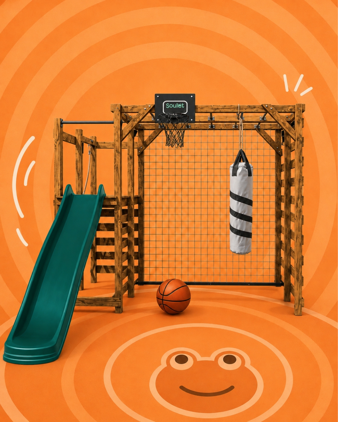 Basketball sur le portique Achille